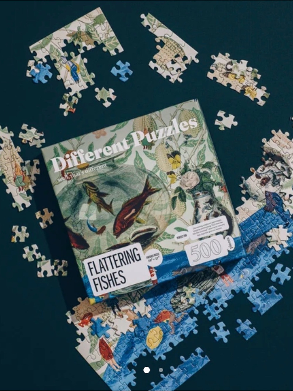 Different Puzzles Flattering Fishes – 500 pieces EUC